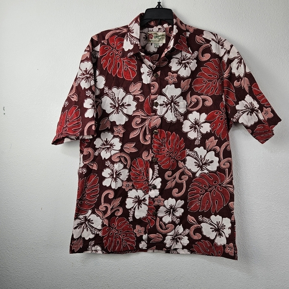 Hilo Hattie Men's The Hawaiian Original Short Sleeves Shirt Floral Medium - Picture 1 of 5